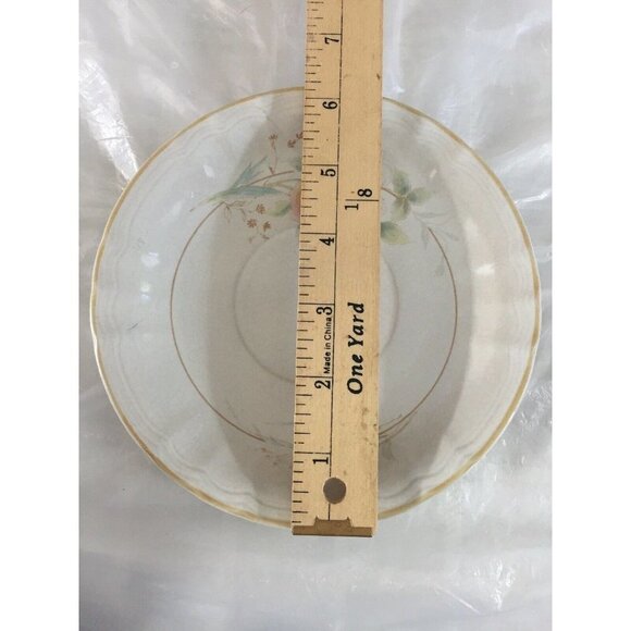 Home Beautiful Robyn‎ Stoneware Coffee Tea Saucers KB102 Japan Floral Set Of 2 - Picture 6 of 7